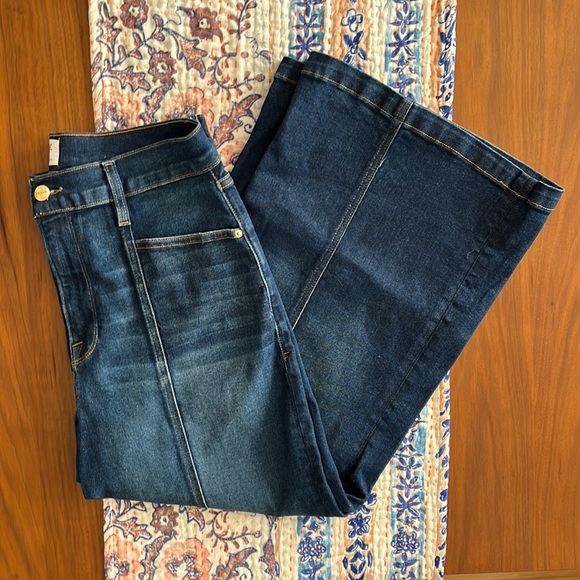 Frame Denim Denim - Frame denim wide flare leg double seamed jeans size 31